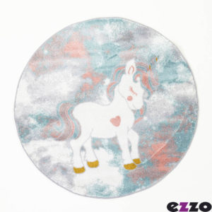Παιδικό Χαλί ezzo Kiddie Unicorn B805AX6 Round 120cm