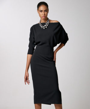 Access Fashion Μαύρο φορεμα (34-3314)