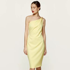 Access Fashion Κίτρινο φορεμα (S2-3024-514)