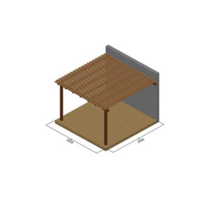Πέργκολα με διπλή τάβλα απο τοίχο (731680) (ΕΩΣ 6 ΑΤΟΚΕΣ ή 60 ΔΟΣΕΙΣ)