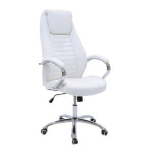 Καρέκλα γραφείου διευθυντή Sonar pakoworld pu λευκό + Δώρο Γάντια Εργασίας(Εως 6 Άτοκες ή 60 Δόσεις)