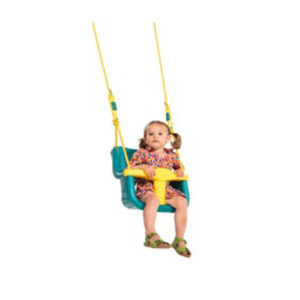 Κούνια - κάθισμα μωρού με μπάρα Τ - τιρκουάζ/κίτρινη (09591) (ΕΩΣ 6 ΑΤΟΚΕΣ ή 60 ΔΟΣΕΙΣ)