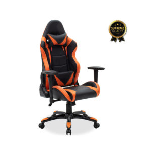 Καρέκλα γραφείου Russel-Gaming SUPREME QUALITY pu μαύρο-πορτοκαλί + Δώρο Γάντια Εργασίας(Εως 6 Άτοκες ή 60 Δόσεις)