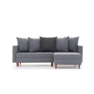 Καναπές κρεβάτι PWF-343 αριστερή γωνία ύφασμα γκρι + Δώρο Γάντια Εργασίας(Εως 6 Άτοκες ή 60 Δόσεις)