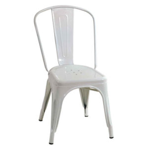 Καρέκλα Μεταλλική Λευκή / Αγαλβάνιστη + Δώρο Γάντια Εργασίας(Εως 6 Άτοκες ή 60 Δόσεις)