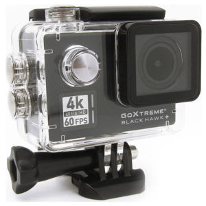 EasyPix GoXtreme Black Hawk+ Action Camera 4K Ultra HD Υποβρύχια (με Θήκη) Μαύρη με Οθόνη 2 + Δώρο Γάντια Εργασίας(Εως 6 Άτοκες ή 60 Δόσεις)