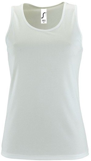 Sol s Sporty TT Women Λευκό 02117 Γυναικείο αθλητικό αμάνικο μπλουζάκι WHITE-102