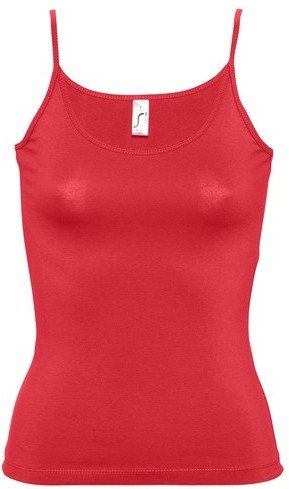 Sol s Malibu 11870 Γυναικειο t-shirt εξώπλατο με τιράντες Jersey 170 γρ. RED-145