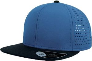Atlantis Bank καπέλο Εξάφυλλο καπέλο τζόκεϊ 100% Πολυέστερ μικροφίμπρα Τετραγωνισμένο φλατ γείσο 0190519 ROYAL BLUE