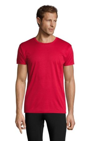 Sol s Sprint - 02995 Unisex αθλητικό T-shirt 100% Πικέ πολυέστερ, 130grs RED-145