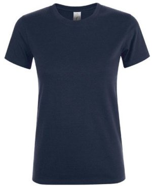 Sol s Regent Women 01825 Γυναικείο t-shirt 100% Ringspun βαμβάκι σεμί-πενιέ FRENCH NAVY-319