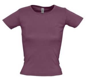 SOL S LADY R 11830 Γυναικείο T-shirt 100% Βαμβάκι Ringspun σεμί πενιέ PLUM-152