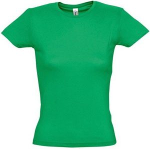 Sol s Miss 11386 Γυναικείο t-shirt Jersey 150 100% βαμβάκι 24 χρώματα KELLY GREEN-272