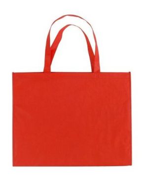UBAG LONDON Τσάντα αγοράς μεγάλου μεγέθους Non woven 50x40x15εκ. Χερούλια: 60x3εκ. Χωρητικότητα: 31L RED