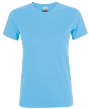 Sol s Regent Women 01825 Γυναικείο t-shirt 100% Ringspun βαμβάκι σεμί-πενιέ SKY BLUE-220