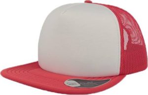 Atlantis 890 Snap 90s καπέλο Πεντάφυλλο καπέλο τζόκεϊ 100% Πολυέστερ WHITE/RED
