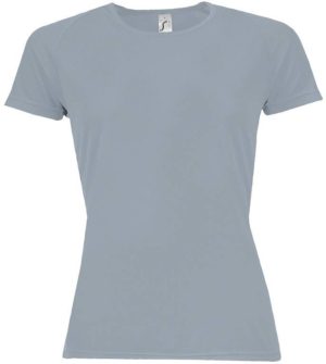 SOL S SPORTY WOMEN - 01159 t-shirt Polyester Δίχτυ 140 γρ. 100% πολυέστερ PURE GREY - 342