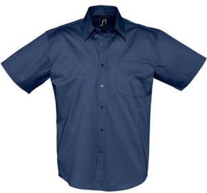 Sol s Brooklyn 16080 Ανδρικό κοντομάνικο πουκάμισο 100% Βαμβάκι FRENCH NAVY-319