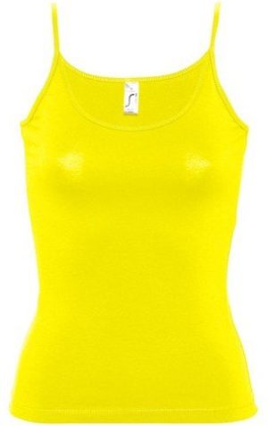 Sol s Malibu 11870 Γυναικειο t-shirt εξώπλατο με τιράντες Jersey 170 γρ. LEMON-302