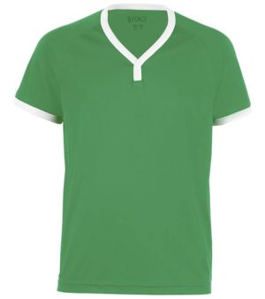 Sol s Atletico Kids 01176 Παιδική μπλούζα 100% Interlock πολυέστερ 140g BRIGHT GREEN/WHITE-933