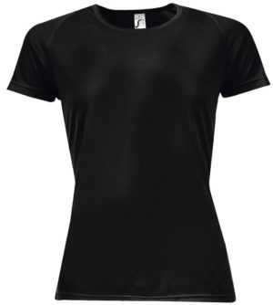 SOL S SPORTY WOMEN - 01159 t-shirt Polyester Δίχτυ 140 γρ. 100% πολυέστερ BLACK-312