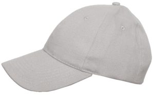 Stealth - 00835 Εξάφυλλο καπέλο τζόκεϊ 100% Βουρτσισμένο βαμβάκι GREY