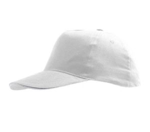 Sol s Sunny 88110 βαμβακερό 180gr Πεντάφυλλο καπέλο τζόκεϊ WHITE-102