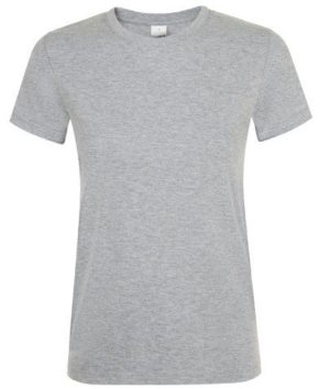 Sol s Regent Women 01825 Γυναικείο t-shirt 100% Ringspun βαμβάκι σεμί-πενιέ GREY MELANGE-350