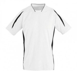 MARACANA 2 KIDS SSL 01639 Παιδική κοντομάνικη μπλούζα 100% Interlock πολυέστερ WHITE/BLACK-906