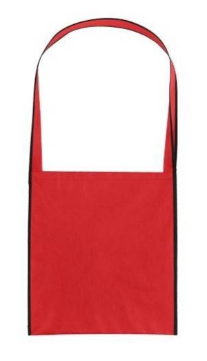 UBAG ZURICH Χαρτοφύλακας δίχρωμος με πλαϊνή φυσούνα/ Non woven 3 x39 x 6εκ. Χερούλια: 95 x 6εκ 8L RED/BLACK