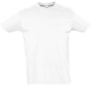 Sol s Imperial 11500 Ανδρικό t-shirt Jersey 190gr 100% βαμβάκι WHITE-102