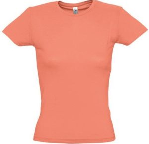 Sol s Miss 11386 Γυναικείο t-shirt Jersey 150 100% βαμβάκι 24 χρώματα CORAL-158