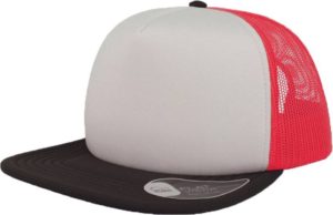 Atlantis 890 Snap 90s καπέλο Πεντάφυλλο καπέλο τζόκεϊ 100% Πολυέστερ White/Red/Black
