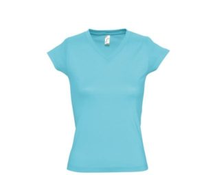 Sol s Moon 11388 Γυναικείο t-shirt Jersey 150 γρ. - 100% βαμβάκι Ringspun σεμί-πενιέ ATOLL BLUE-225