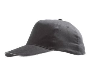 Sol s Sunny 88110 βαμβακερό 180gr Πεντάφυλλο καπέλο τζόκεϊ DARK GREY/LIGHT GREY-911