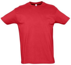 Sol s Imperial 11500 Ανδρικό t-shirt Jersey 190gr 100% βαμβάκι RED-145