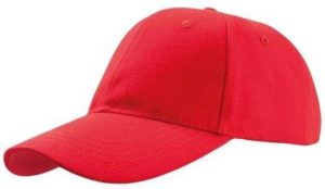 Atlantis 861 Liberty Six καπέλο τζόκει 100% βαμβάκι πίσω κούμπωμα χρατς RED