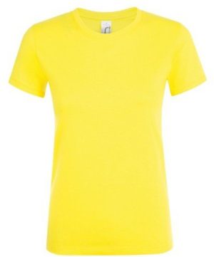 Sol s Regent Women 01825 Γυναικείο t-shirt 100% Ringspun βαμβάκι σεμί-πενιέ LEMON-302