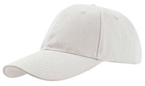 Atlantis 861 Liberty Six καπέλο τζόκει 100% βαμβάκι πίσω κούμπωμα χρατς WHITE