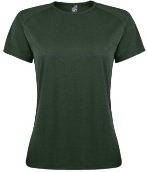 SOL S SPORTY WOMEN - 01159 t-shirt Polyester Δίχτυ 140 γρ. 100% πολυέστερ FOREST GREEN-266