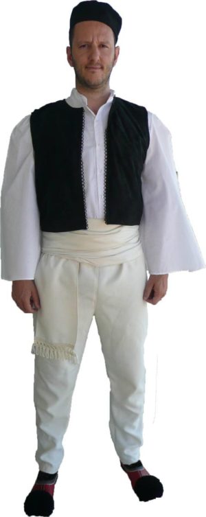 Παραδοσιακή φορεσιά ΗΠΕΙΡΩΤΗΣ Μάλλινος παιδικός MARK583 IVORY-103 Χωρίς Αλυσίδα