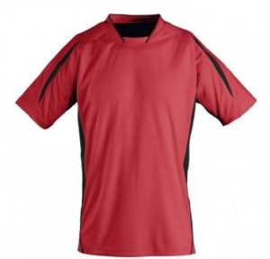 MARACANA 2 KIDS SSL 01639 Παιδική κοντομάνικη μπλούζα 100% Interlock πολυέστερ RED/BLACK-937