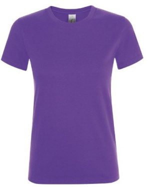 Sol s Regent Women 01825 Γυναικείο t-shirt 100% Ringspun βαμβάκι σεμί-πενιέ DARK PURPLE-712