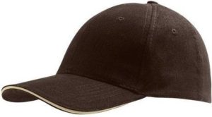 Sol s Buffalo 88100 Εξάφυλλο καπέλο τζόκεϊ 100% χοντρό βαμβάκι χνουδιασμένο 260gr CHOCOLATE/BEIGE-921