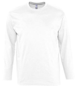 Sol s Monarch 11420 Ανδρικό t-shirt Jersey 150 γρ. - 100% βαμβάκι Ringspun σεμί-πενιέ WHITE-102