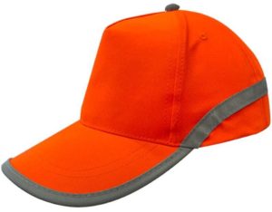 Flash 00838 Πεντάφυλλο ανακλαστικό καπέλο τζόκει 100% πολυέστερ κούμπωμα χρατς ABOUT BASICS ORANGE