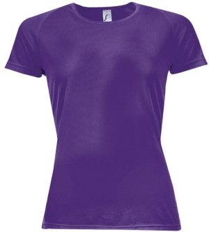 SOL S SPORTY WOMEN - 01159 t-shirt Polyester Δίχτυ 140 γρ. 100% πολυέστερ DARK PURPLE-712