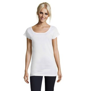 SOL S MARYLIN 11398 Γυναικείο T-shirt τύπου κιμονό Λεπτό Jersey 115g/m 100% Βαμβάκι Ringspun πενιέ WHITE-102