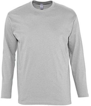 Sol s Monarch 11420 Ανδρικό t-shirt Jersey 150 γρ. - 100% βαμβάκι Ringspun σεμί-πενιέ GREY MELANGE-350