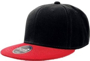 Atlantis 845 Snap Back Εξάφυλλο καπέλο τζόκεϋ 100% Aκρυλικό BLACK RED